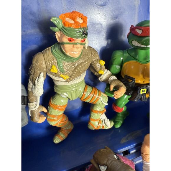 Vintage 1988–1990 TMNT Action Figure Lot Thermos Lunchbox – Playmates - Picture 6 of 16